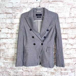 Circolo 1901 Double Breasted Blazer in Gray Metallic Size 40 US XS